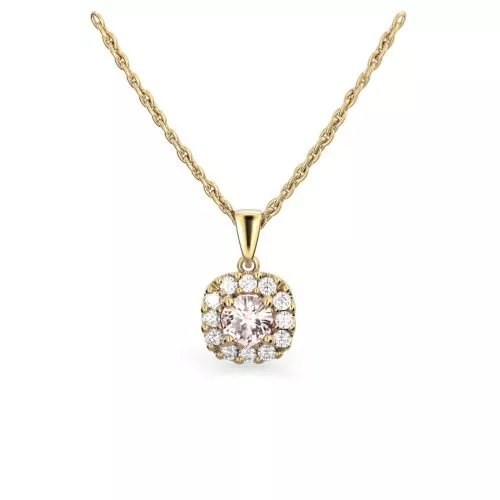 Festive Janette Morganiitti timanttiriipus, keltakulta 567-030MR-KK