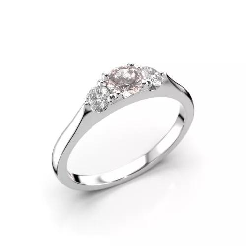 Festive Megan Morganiitti timanttisormus, platina 572-050M-PT