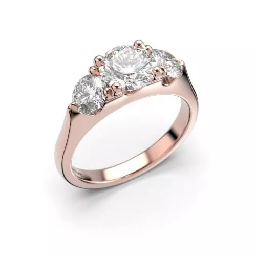 Festive Megan Superior timanttisormus, punakulta 573-180-PK