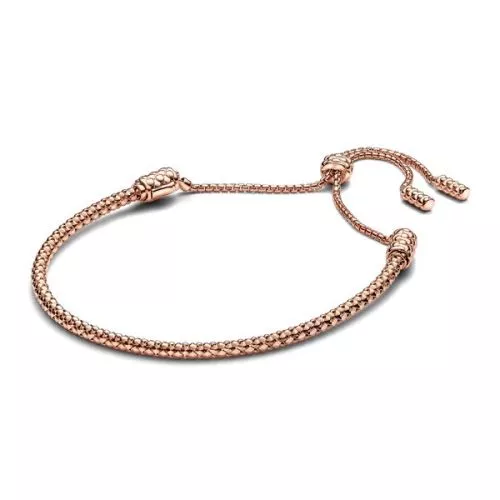 Pandora Studded Chain Slider 14k Rose gold-plated Armband 583090C00-2-1