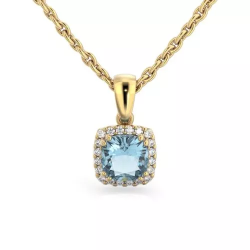 Festive Elsa timanttiriipus / akvamariini 14-592-090A-KK-HSI1-1