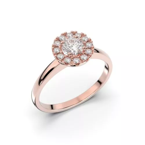 Festive Isabella timanttisormus, punakulta 594-042-PK