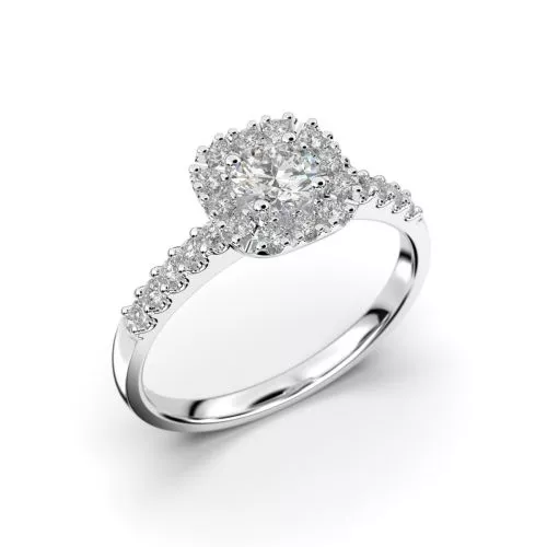 Festive Josefiina timanttisormus, platina 597-052-PT