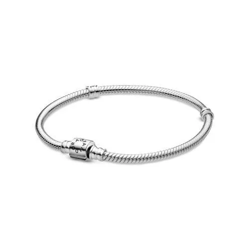 Pandora Moments Barrel Clasp Snake Chain Armband 21cm 598816C00-1