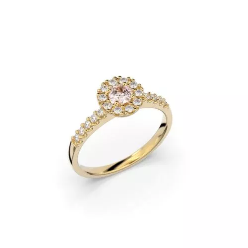 Festive Annabella sormus, keltakulta 599-038M-KK