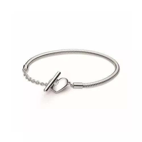 Pandora Moments Engravable Heart T-Bar  rannekoru 17 cm 599285C00-1