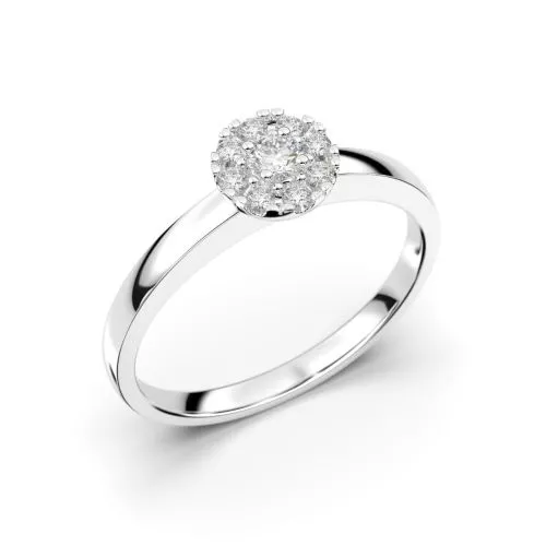 Festive Bella timanttisormus, platina 606-015-PT