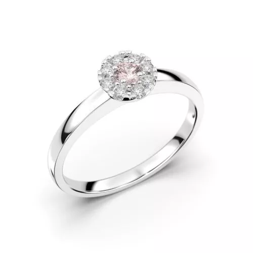 Festive Bella sormus, valkokulta 606-015M-VK