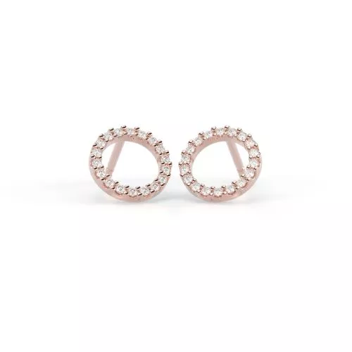 Festive Saturnus timanttikorvakorut, punakulta 621-018K-PK