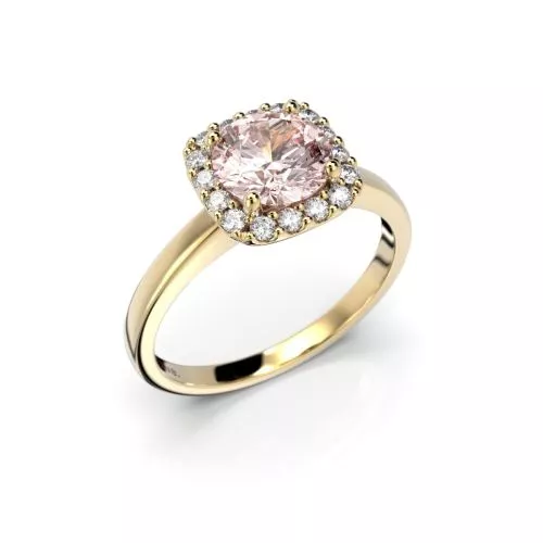 Festive Jennifer Morganiitti timanttisormus, keltakulta 638-116M-KK