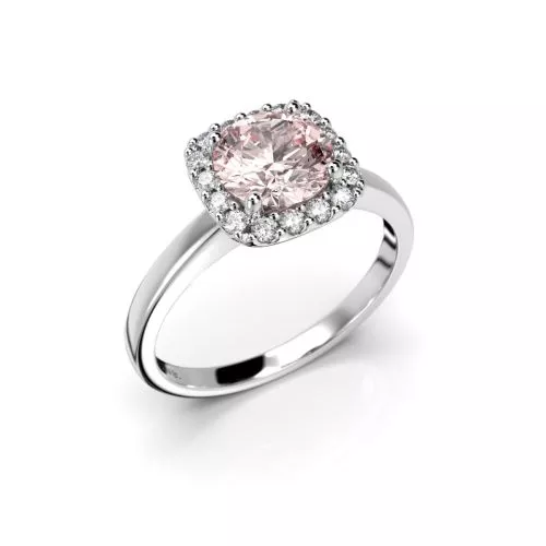 Festive Jennifer Morganiitti timanttisormus, valkokulta 638-116M-VK