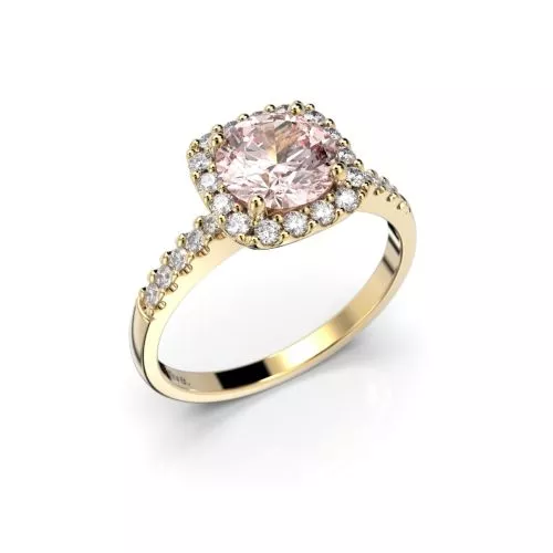 Festive Jennifer Morganiitti timanttisormus, keltakulta 639-126M-KK