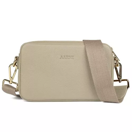 Aarni olkalaukku, taupe / kulta 6430066271467-0