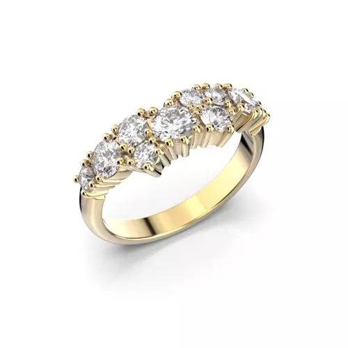 Festive Nadja Grand timanttisormus, keltakulta 669-105-KK