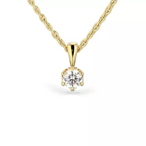 Festive Adele riipus, keltakulta 671-020-KK