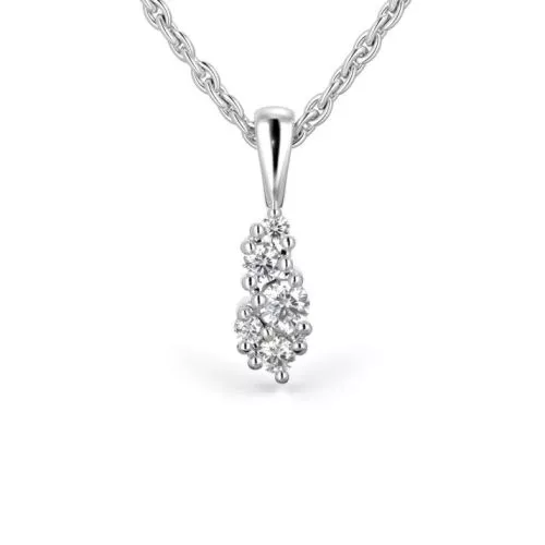 Festive Nadja timanttiriipus, valkokulta 673-011-VK