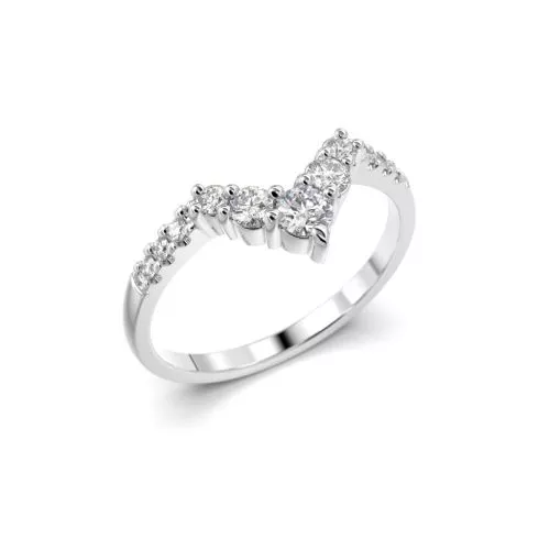 Festive Juliette Side timanttisormus, platina 676-021-PT