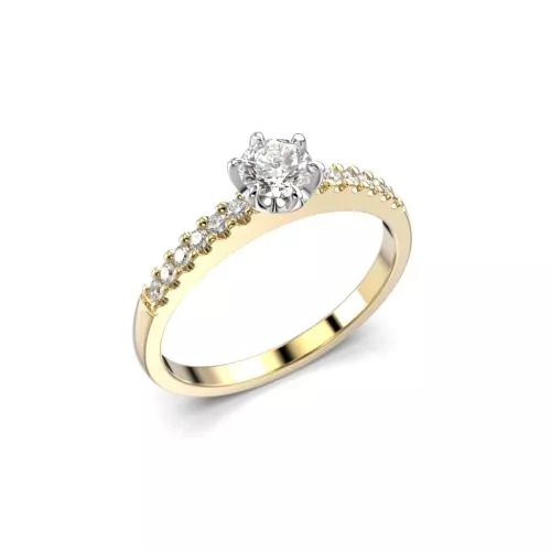 Festive Julianna timanttisormus, kelta- ja valkokulta 682-042-KV
