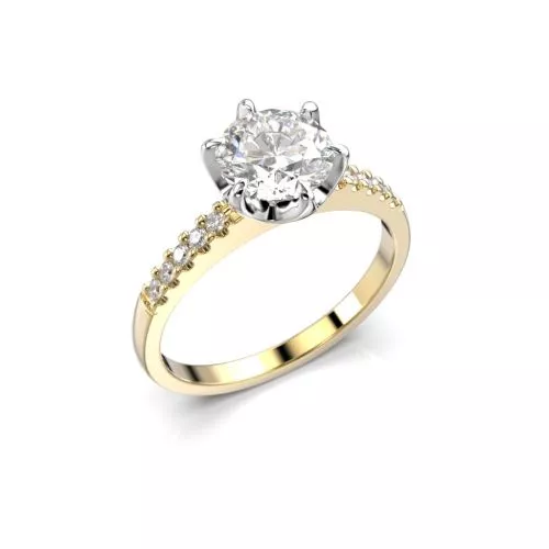 Festive Julianna timanttisormus, kelta- ja valkokulta 682-110-KV