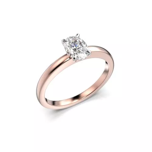 Festive Selena timanttisormus, puna- ja valkokulta 683-050-PV