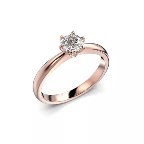 Festive Classic timanttisormus, punakulta 686-050-PK