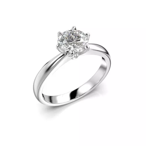 Festive Classic timanttisormus, platina 686-100-PT