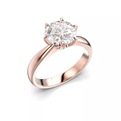 Festive Classic timanttisormus, punakulta 686-200-PK