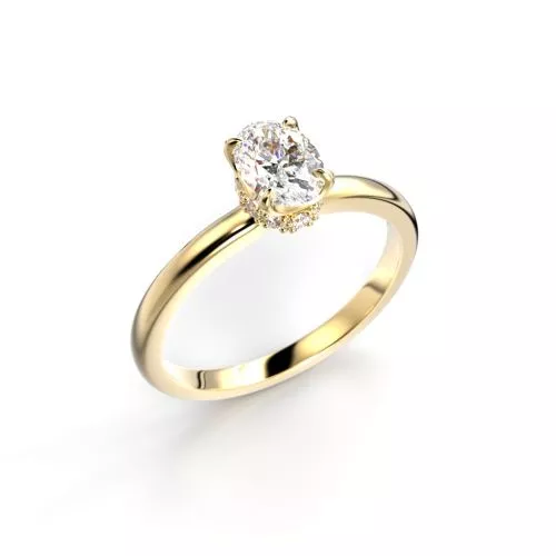 Festive Heidi timanttisormus, keltakulta 711-060-KK