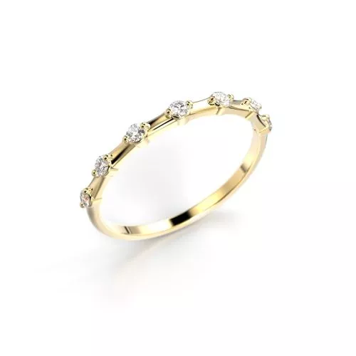 Festive Isla timanttisormus, keltakulta 712-014-KK