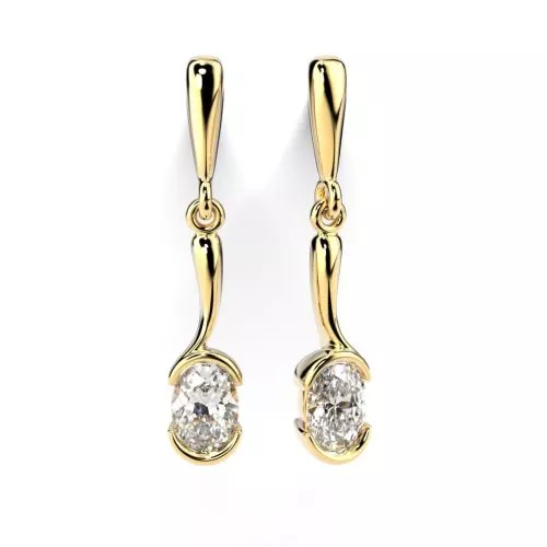 Festive Aurea timanttikorvakorut, keltakulta 740-060-KK