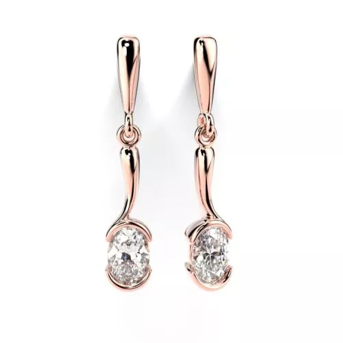Festive Aurea timanttikorvakorut, punakulta 740-060-PK