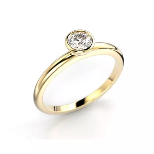 Festive Auréa Bezel timanttisormus 741-030-KK