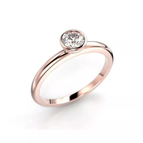 Festive Auréa Bezel timanttisormus 741-030-PK