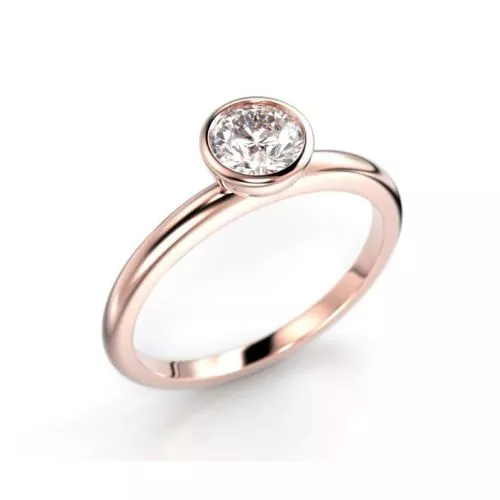 Festive Auréa Bezel timanttisormus 741-050-PK