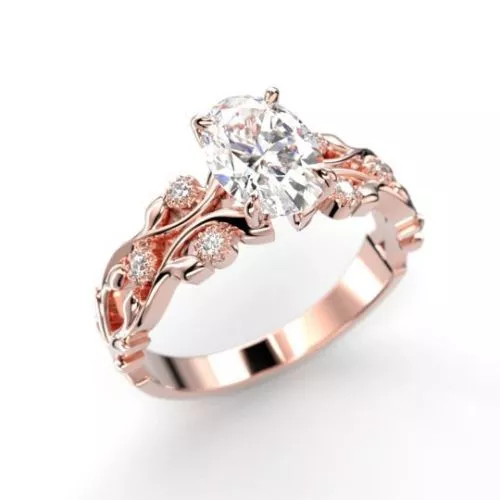 Festive Feeniks Twin Oval timanttisormus 752-106-PK