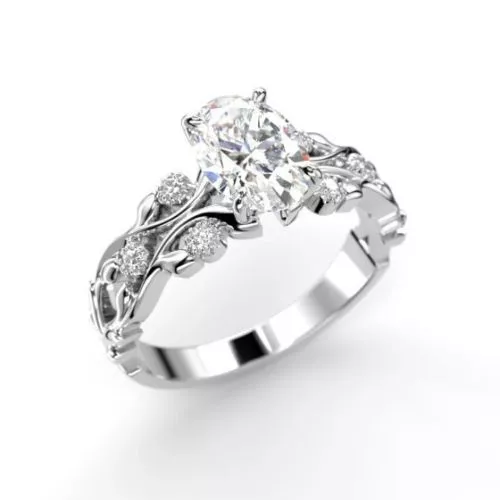 Festive Feeniks Twin Oval timanttisormus 752-106-VK