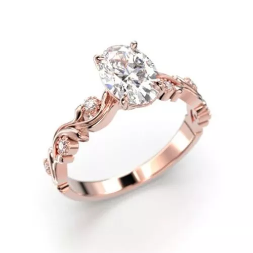 Festive Feeniks Lux Oval timanttisormus 754-106-PK