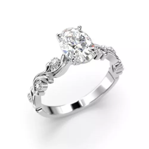 Festive Feeniks Lux Oval timanttisormus 754-106-VK