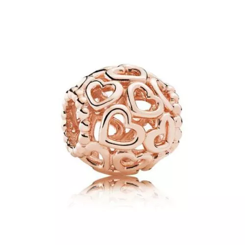 Pandora Rose Openwork Hearts -hela 780964-1