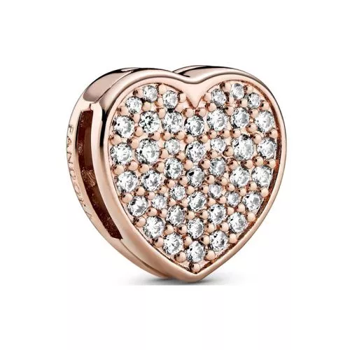Pandora Reflexions Pave Heart Clip hela 788684C01-1
