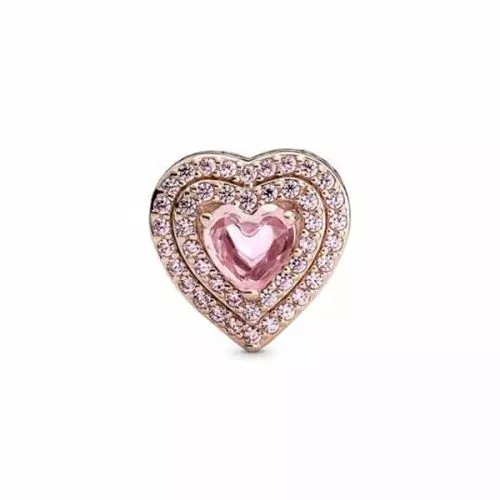 Pandora Rose Sparkling Levelled Heart hela 789218C01-1