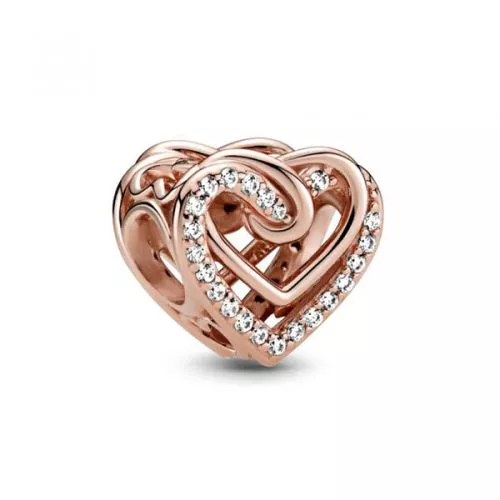 Pandora Rose Sparkling Entwined Hearts -hela 789270C01-1