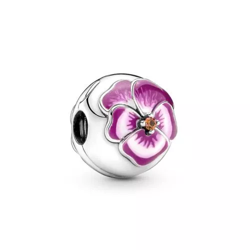 Pandora Pink Pansy Flower 790772C01-1