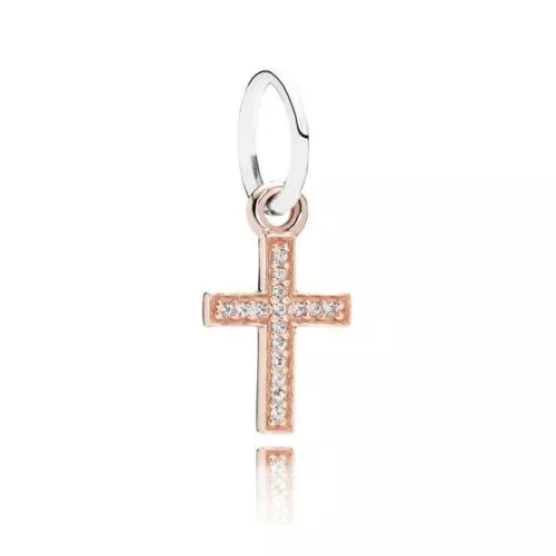 Pandora Rose Gold Cross 14K Charm 791354CZ-1