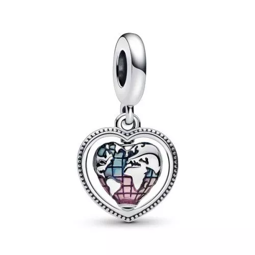 Pandora Spinning Heart Globe hela 792240C01-1