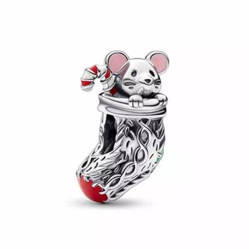 Pandora Moments Festive Mouse & Stocking hela 792366C01-1