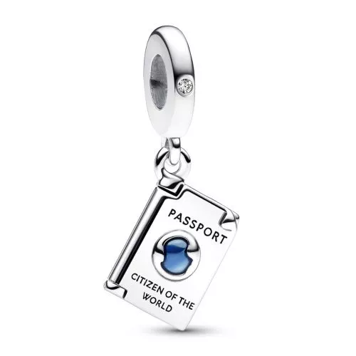 Pandora Moments Openable Passport Dangle berlock 792680C01-1