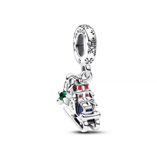 Pandora Moments Christmas Sleigh 2023 Sterling silver Enamel hela 792977C01-0