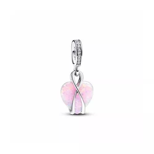 Pandora Mum Opalescent Heart Dangle hela 793202C01-1