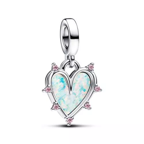 Pandora Friendship Opalescent Double Dangle Charm hela 793434C01-1